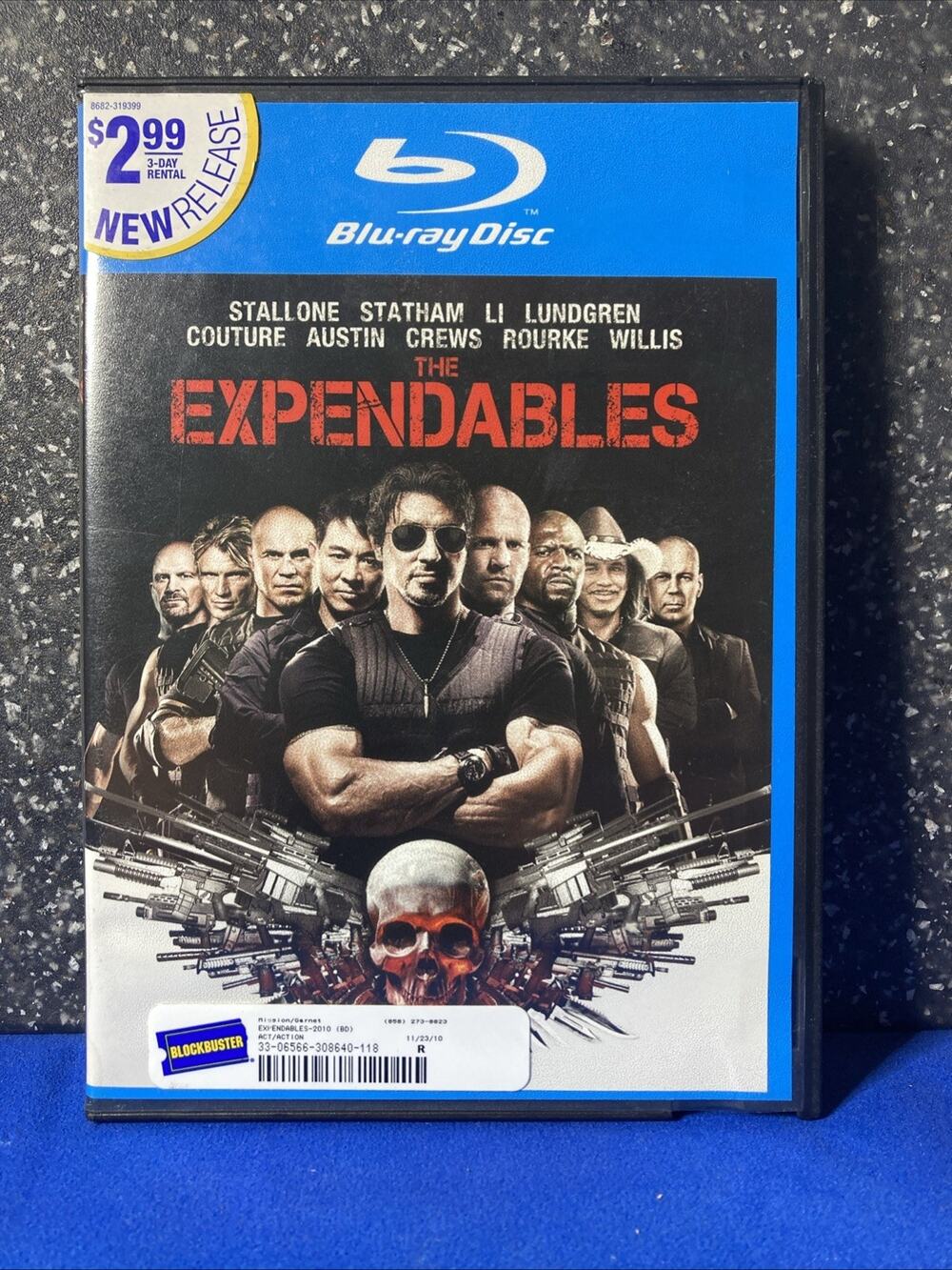 The Expendables (2010) Blu-Ray Blockbuster Case